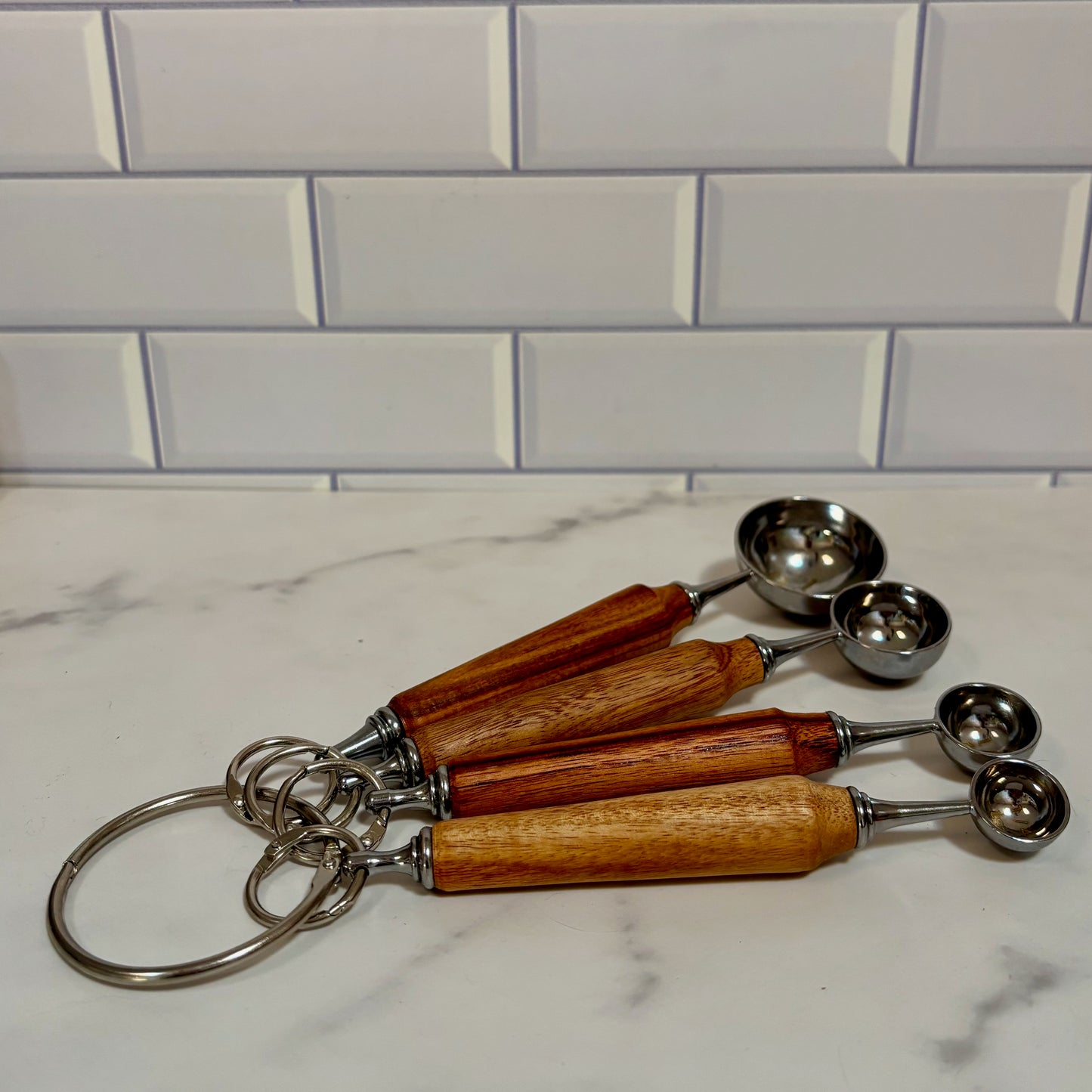 Measuring Spoons in Canary Wood